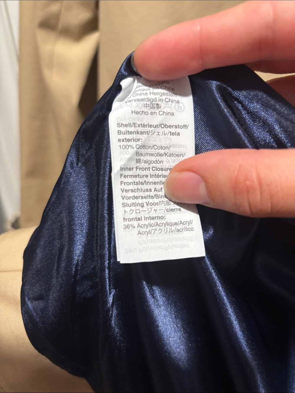 J CREW pleated trench coat plaid accent size medium - Picture 2 of 6